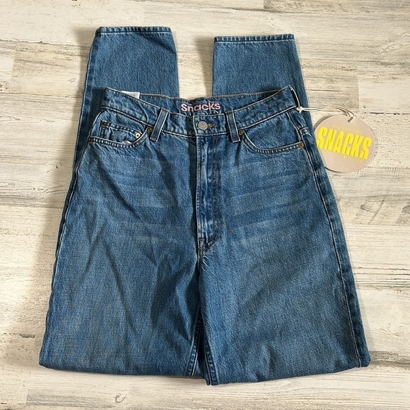 Mother Snacks High Waisted Twizzy Skimp Jeans Size 26 NWT - Picture 5 of 13